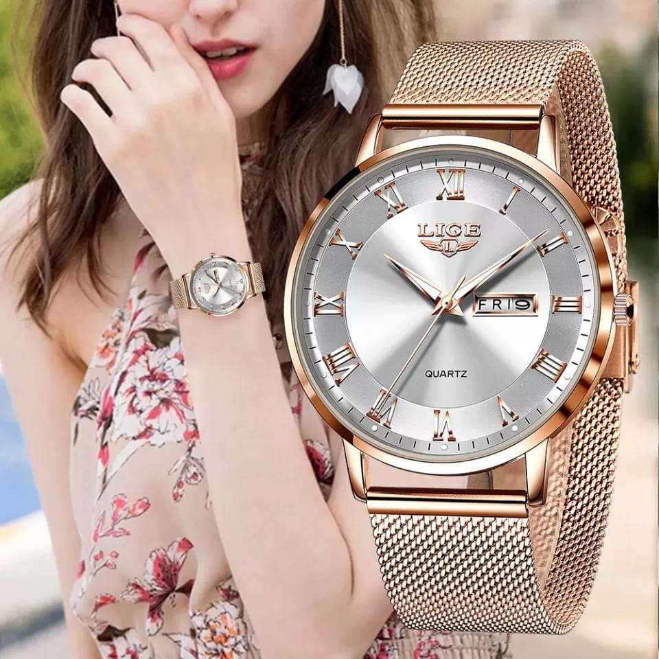 LIGE Fashion Women Luxury Watch